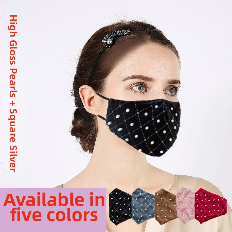 Маска Star Shiny Craft Mask Женска мода за възрастни Персонализирана прахоустойчива слънцезащитна перлена маска Модерно фабрично място