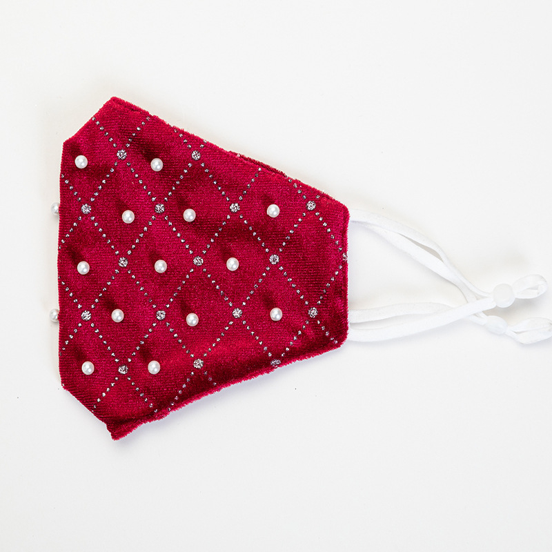 kaukė „Star Shiny Cloth“ kaukė moterims, suaugusiųjų mada, personalizuota, dulkėms atspari, apsauganti nuo saulės, perlų kaukė, madinga gamyklos vieta