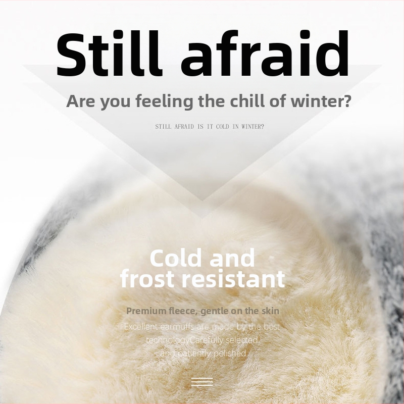 2025 Nové zimné mohérové teplé chrániče sluchu Pánske plnené chrániče sluchu Dámske chrániče sluchu na chrbát Skladacie chrániče sluchu