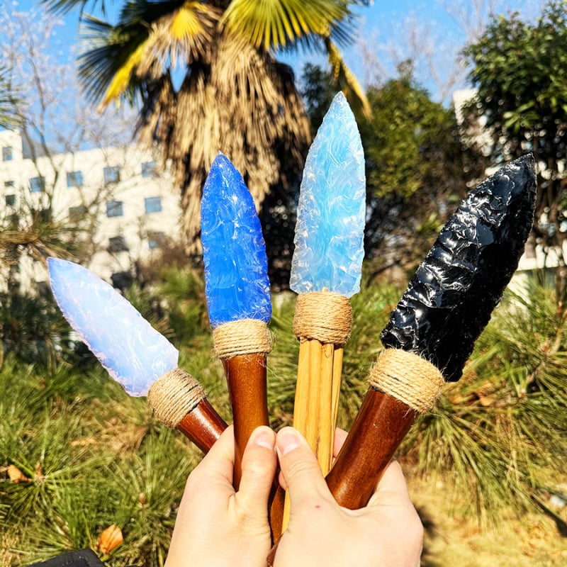 Határokon átnyúló Amazon Hot Sale természetes obszidiánfehérje Big Dagger gyógyító otthoni irodai díszek