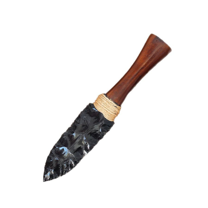 Διασυνοριακή πώληση Amazon με φυσική πρωτεΐνη οψιδιανού, μεγάλη θεραπεία στιλέτου, διακοσμητικά σπιτιού για το γραφείο