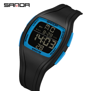 Sanda digitaalkell Lihtne ruudukujuline välistingimustes sportimiseks mõeldud veekindel kell Õpilaste peo ajastuse multifunktsionaalne digitaalkell