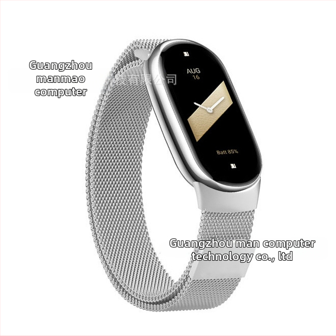 Sobib Xiaomi Mi Band 10/9 Xiaomi Mi Band 8 kellarihmadele Xiaomi Mi Band 567 metallist käepael Milan magnetilise atraktsiooniga