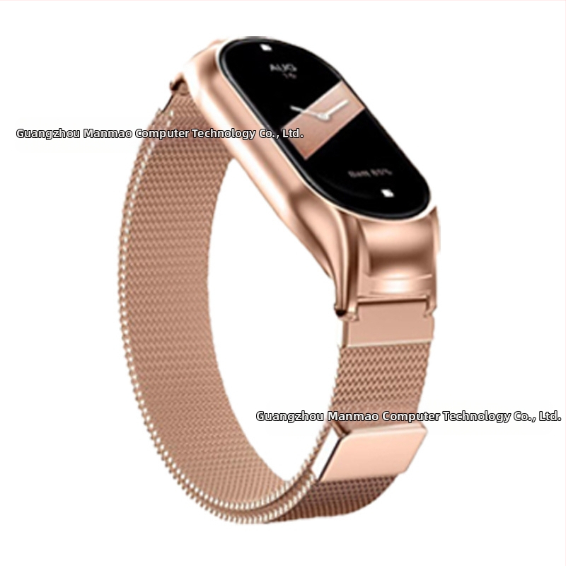 Sobib Xiaomi Mi Band 10/9 Xiaomi Mi Band 8 kellarihmadele Xiaomi Mi Band 567 metallist käepael Milan magnetilise atraktsiooniga