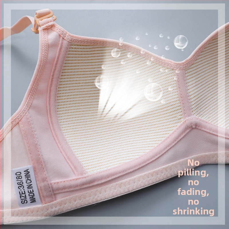 Priedušná dievčenská spodná bielizeň z čistej bavlny, malá podprsenka s náhrdelníkom bez oceľových krúžkov, vývojová podprsenka pre študentky stredných škôl