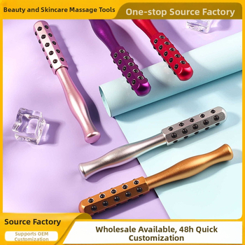 Piiriülene germaaniumi osakeste varda rull-ilumassaažipulk metallist silmamassaažiseade kodus kaasaskantav näomassaažipulk