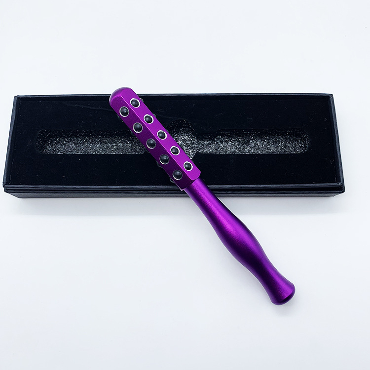 Piiriülene germaaniumi osakeste varda rull-ilumassaažipulk metallist silmamassaažiseade kodus kaasaskantav näomassaažipulk