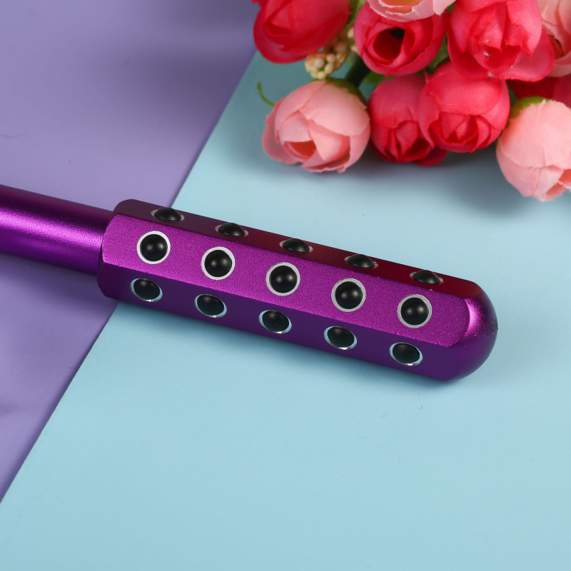 Piiriülene germaaniumi osakeste varda rull-ilumassaažipulk metallist silmamassaažiseade kodus kaasaskantav näomassaažipulk