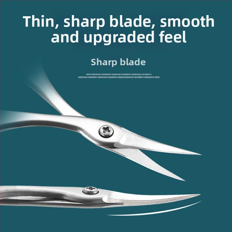 Нови ножици от неръждаема стомана в руски стил за предна мъртва кожа, професионални маникюристи за подстригване на мъртва кожа, специални малки ножици за маникюр