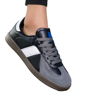 Pārrobežu pāru stila 2025. gada vācu treniņapavi, balti, pilnībā šņorējami, plakani ikdienas apavi, retro daudzpusīgi sporta apavi sievietēm un vīriešiem