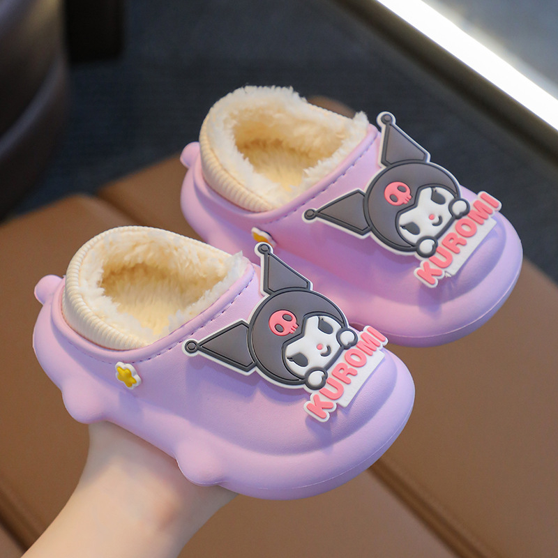 Sanrio puuvillased sussid tüdrukutele, koduseks kasutamiseks mõeldud soojad sise- ja välistingimustes kasutatavad libisemiskindlad kulomi sussid