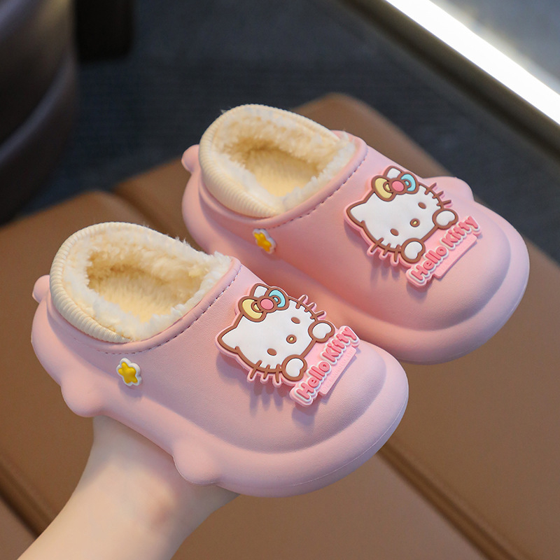 Sanrio puuvillased sussid tüdrukutele, koduseks kasutamiseks mõeldud soojad sise- ja välistingimustes kasutatavad libisemiskindlad kulomi sussid