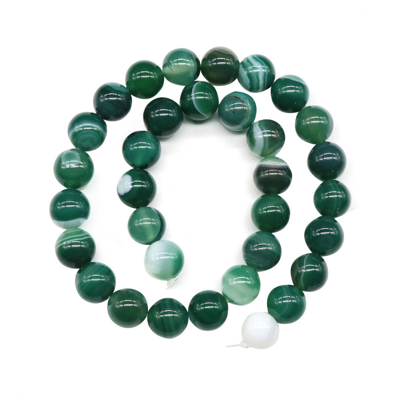 20/Συσκευασία φυσικών στρογγυλών χαντρών από αχάτη, χαλαρές χάντρες, βραχιόλι με χάντρες, κολιέ, αξεσουάρ κοσμημάτων, ημιτελή προϊόντα, χονδρική πώληση