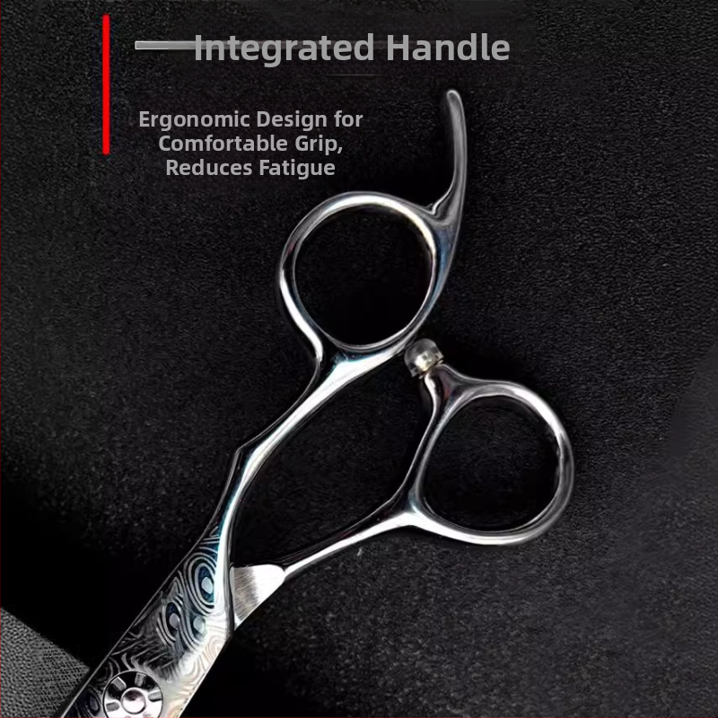 Дамаски модел професионални бръснарски ножици фризьорски ножици плоско рязане изтъняване фини зъби ножици за подстригване ножици тип „рибена кост“