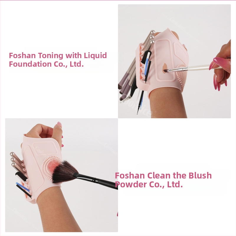 Silikónová podložka na make-up Amazon, pomocný ručný opasok, multifunkčná paleta, čistič štetcov na make-up, nástroj na krásu