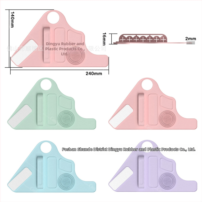 Silikónová podložka na make-up Amazon, pomocný ručný opasok, multifunkčná paleta, čistič štetcov na make-up, nástroj na krásu