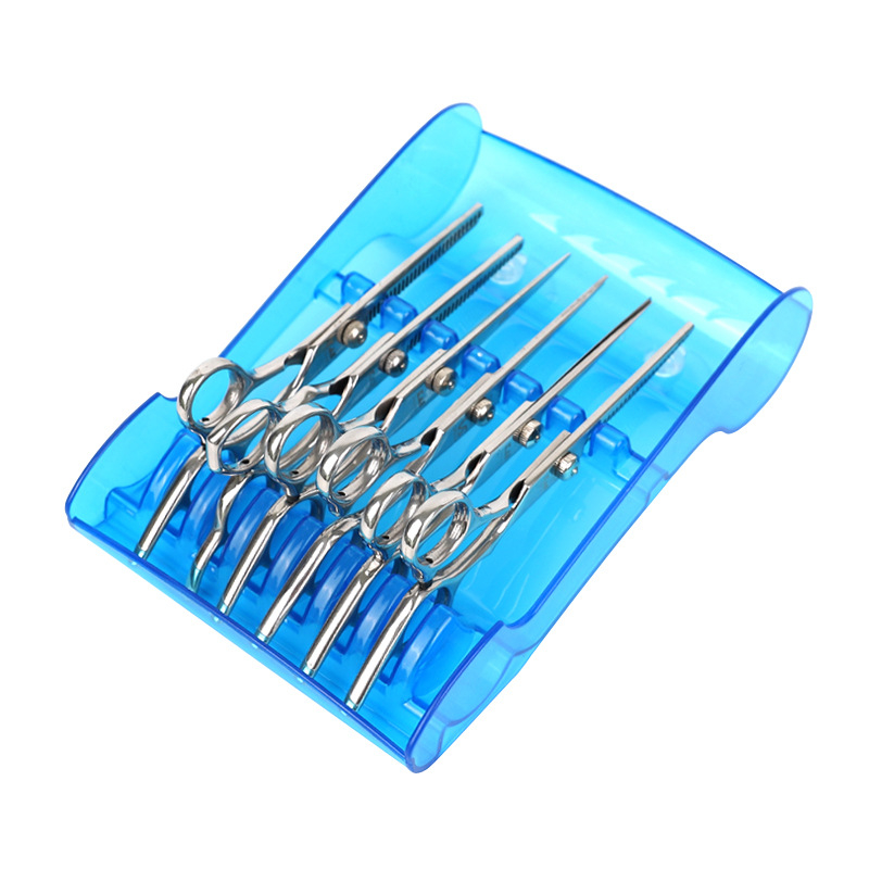 Държач за фризьорски ножици, креативен държач за ножици за поставяне на инструменти за стилист, ножици за бръснарница, неплъзгаща се фиксирана кутия за съхранение