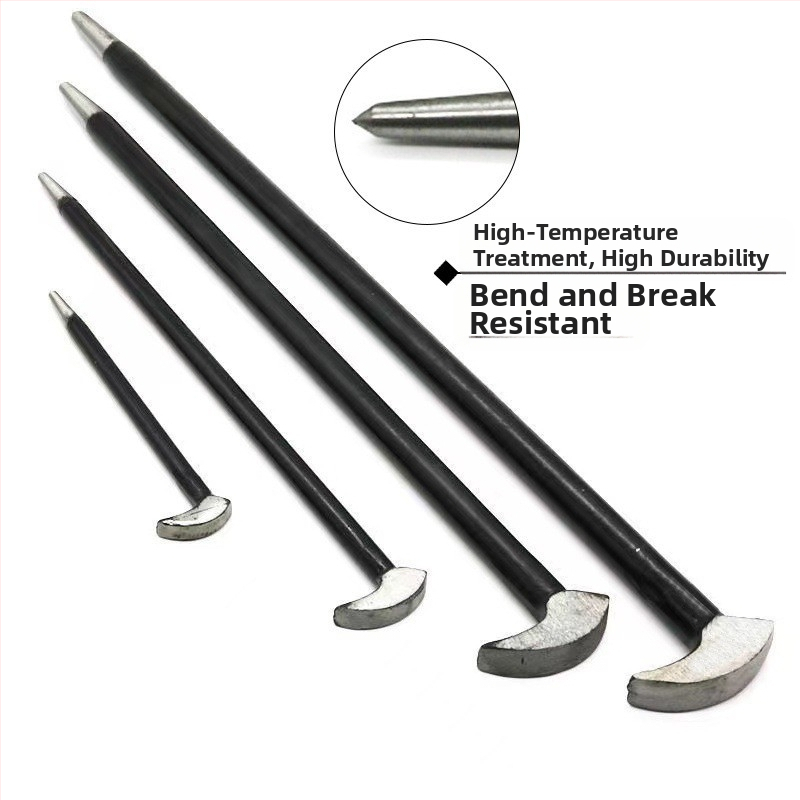 Комплект от 4 кръгли лостове, директни продажби от фабриката, с инструмент за премахване на пирони, термично обработени от двата края, 6"12"16"20" Efi лост