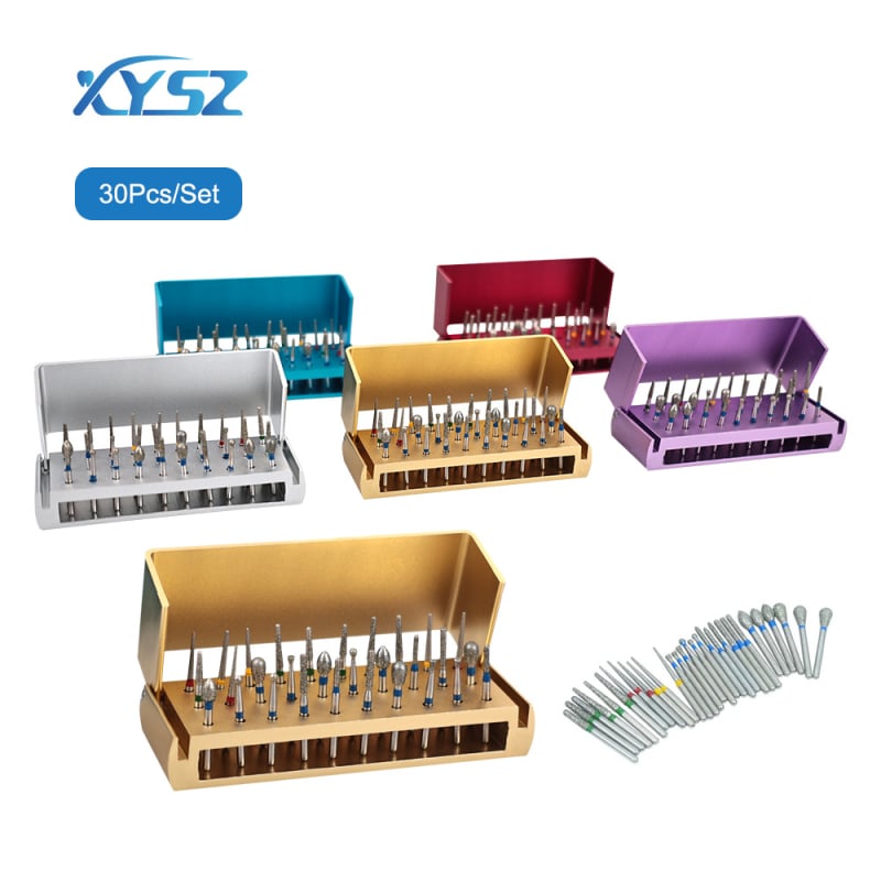 Set de 30 de ace dentare transfrontaliere, set de 30 de piese, costum de ace pentru telefon mobil de mare viteză FG, suport pentru ace auto cu 30 de bucăți, consumabile dentare