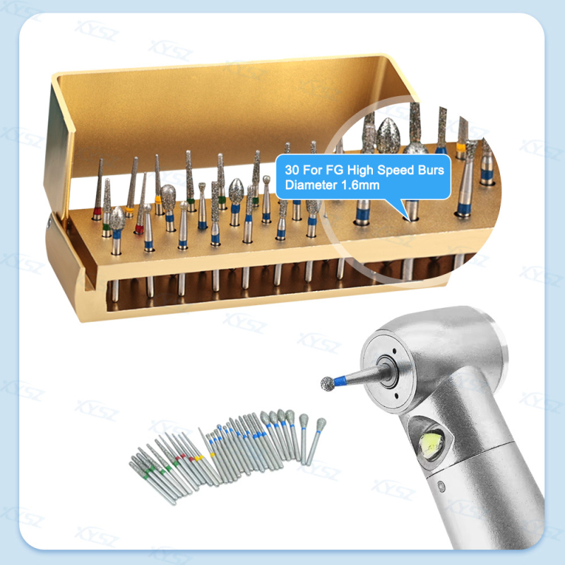 Pārrobežu zobu adatu 30 daļu komplekts FG ātrdarbīgam mobilā tālruņa adatu komplektam 30 automašīnas adatu turētājam zobu palīgmateriāli