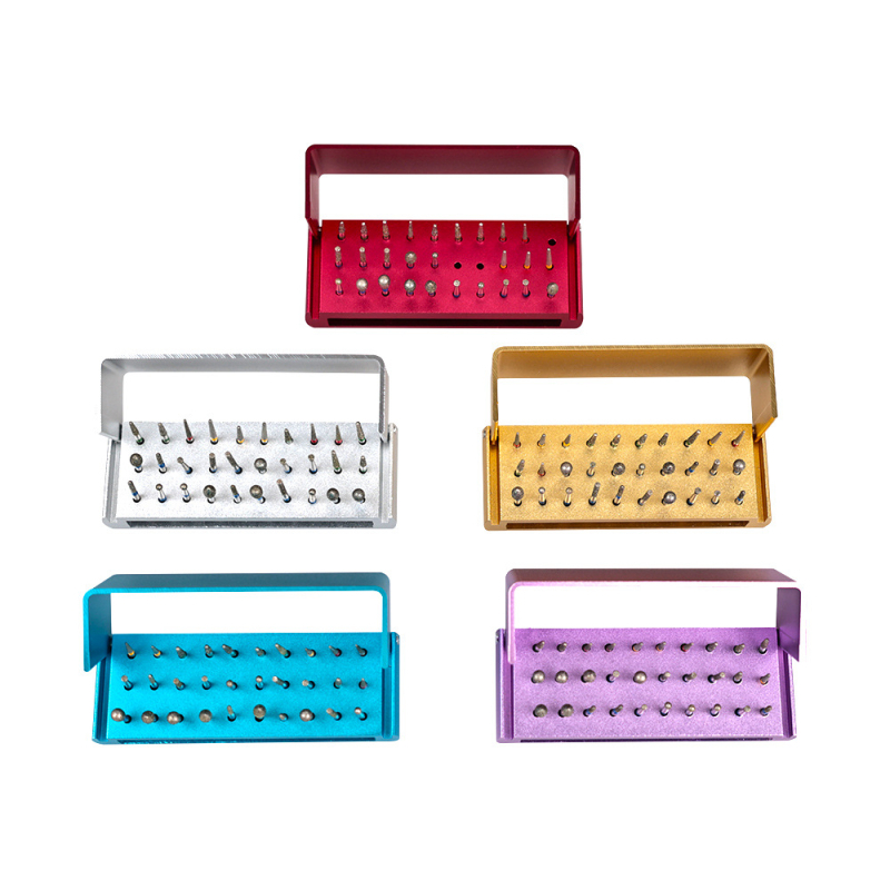 Pārrobežu zobu adatu 30 daļu komplekts FG ātrdarbīgam mobilā tālruņa adatu komplektam 30 automašīnas adatu turētājam zobu palīgmateriāli