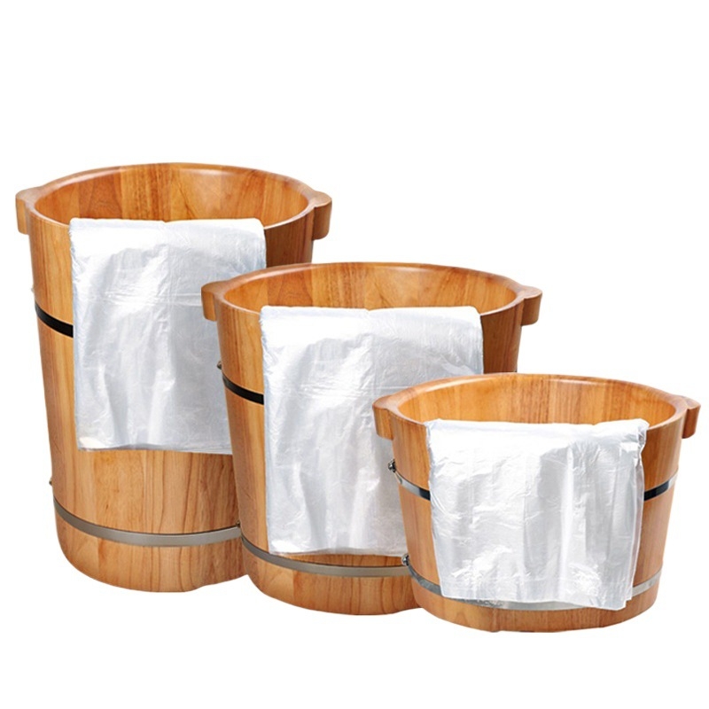 Vrećica za kupku za stopala za jednokratnu upotrebu, vrećica za kupku za stopala, vrećica za kupku za stopala za pedikuru, kućanska plastična folija, zadebljana vrećica za kupku za stopala, drvena vrećica za kantu, neklizajuća