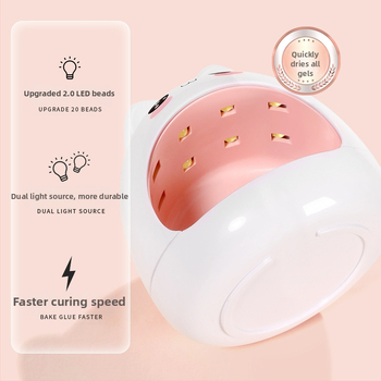 Μίνι μηχανή φωτοθεραπείας νυχιών γάτας Q αξιολάτρευτη κόλλα νυχιών γρήγορης ξήρανσης με λάμπα ψησίματος LED, φορητά εργαλεία νυχιών χονδρικής