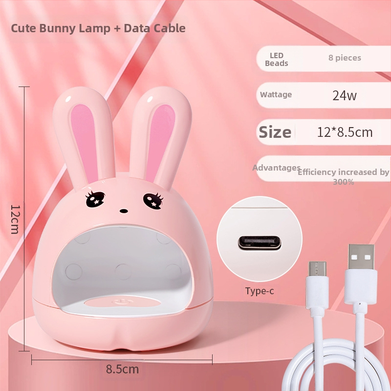 Mini mačacie svetlo na nechty, svetelná terapia, Q rozkošné kreslené rýchloschnúce lepidlo na nechty, LED lampa na pečenie, prenosné nástroje na zdobenie nechtov, veľkoobchod