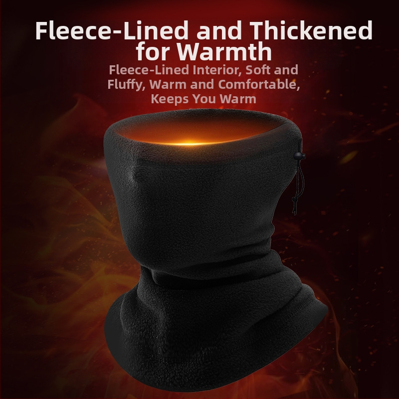 Външен топъл шал за врата, поларена ски маска, поларена колоездачна ветроустойчива шапка с връзки, удебелен шал за врата, есен и зима