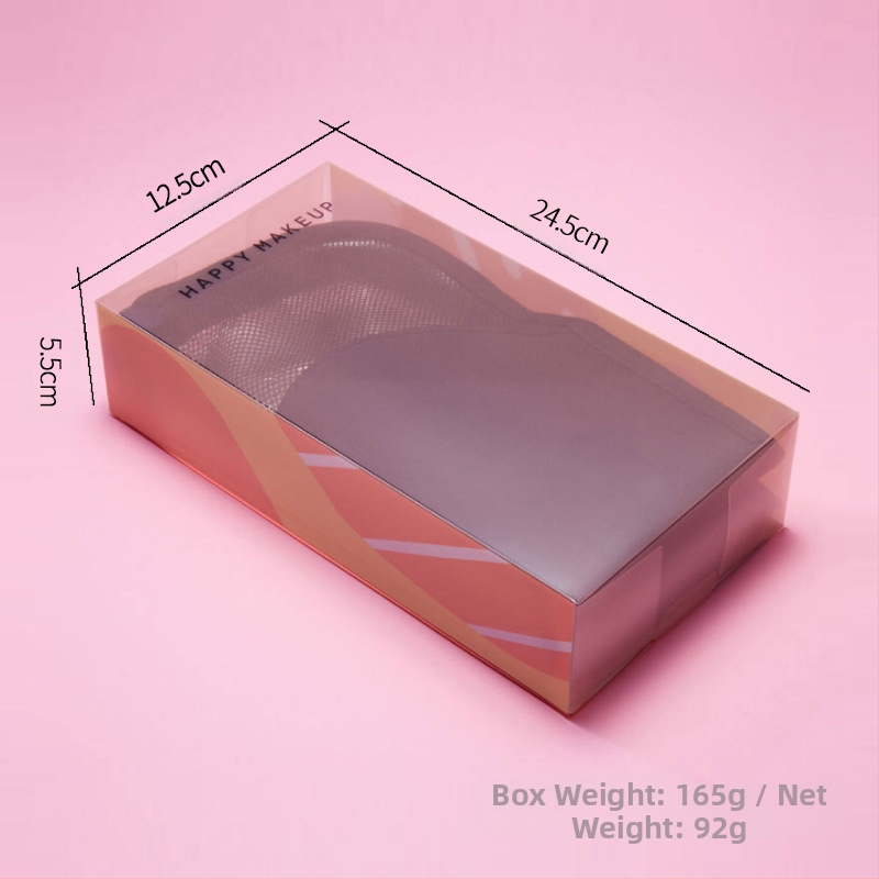 HappyMakeup vertikaalne kosmeetikakott kaasaskantav PVC suure mahutavusega läbipaistev vertikaalne kosmeetikapintslite hoiukott