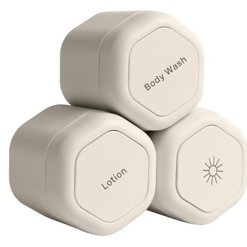 Recipient de călătorie pentru produse transfrontaliere de mare calitate, recipient de călătorie, set de capsule pentru îngrijirea corpului, capsulă magnetică de călătorie
