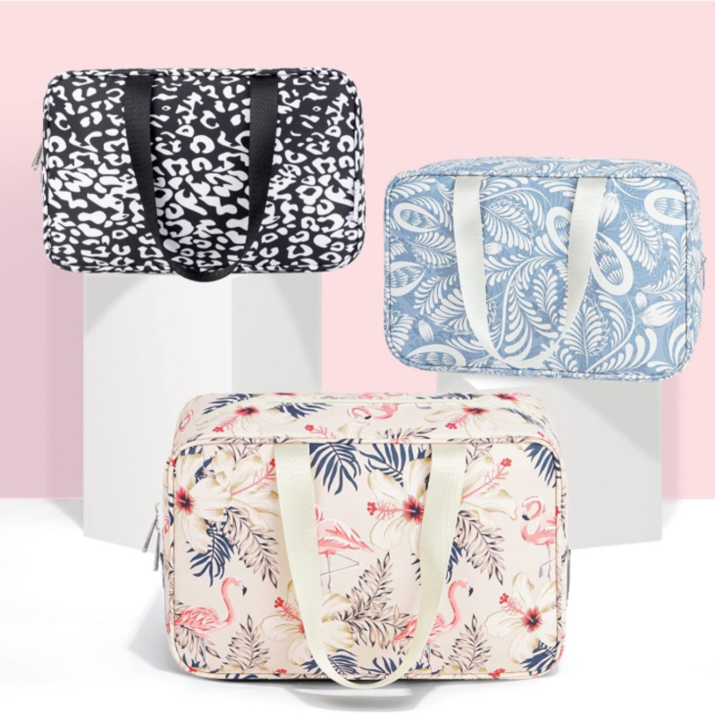Amazon Explosive преносима водоустойчива козметична чанта с голям капацитет Flamingo чанта за пране, многофункционална чанта за съхранение, чанта за пране