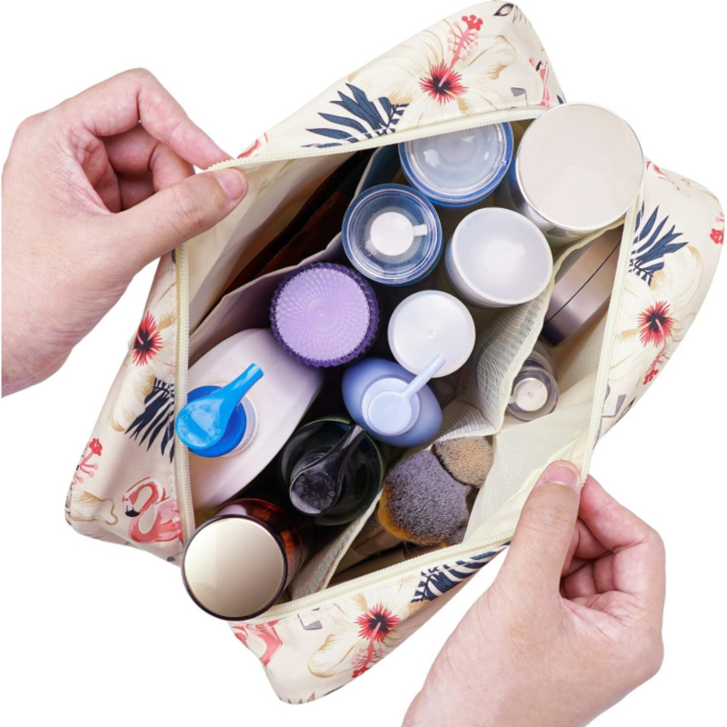 Amazon Explosive преносима водоустойчива козметична чанта с голям капацитет Flamingo чанта за пране, многофункционална чанта за съхранение, чанта за пране