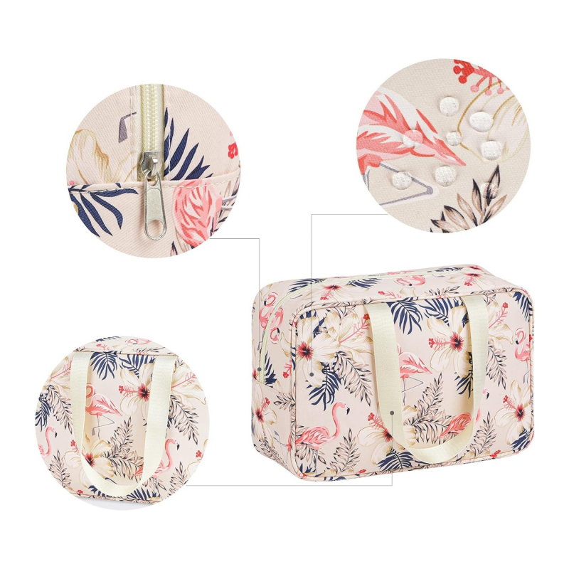 Amazon Explosive преносима водоустойчива козметична чанта с голям капацитет Flamingo чанта за пране, многофункционална чанта за съхранение, чанта за пране