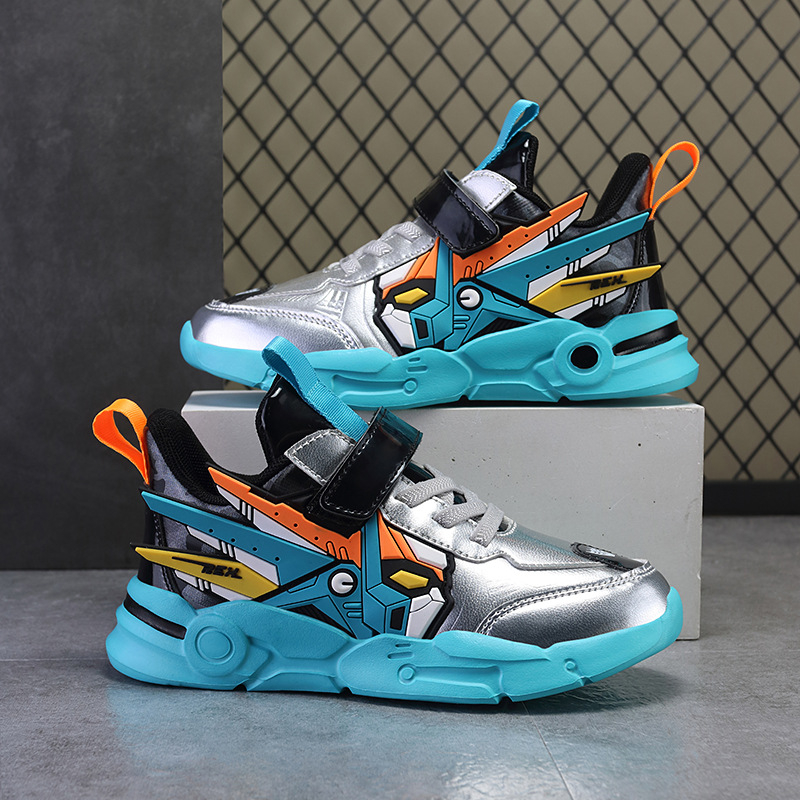 Обувки за момчета 7-12 години Пролет и есен 2024 Нови леки спортни обувки Модерни и универсални маратонки за бягане за деца на средна и по-голяма възраст и ученици