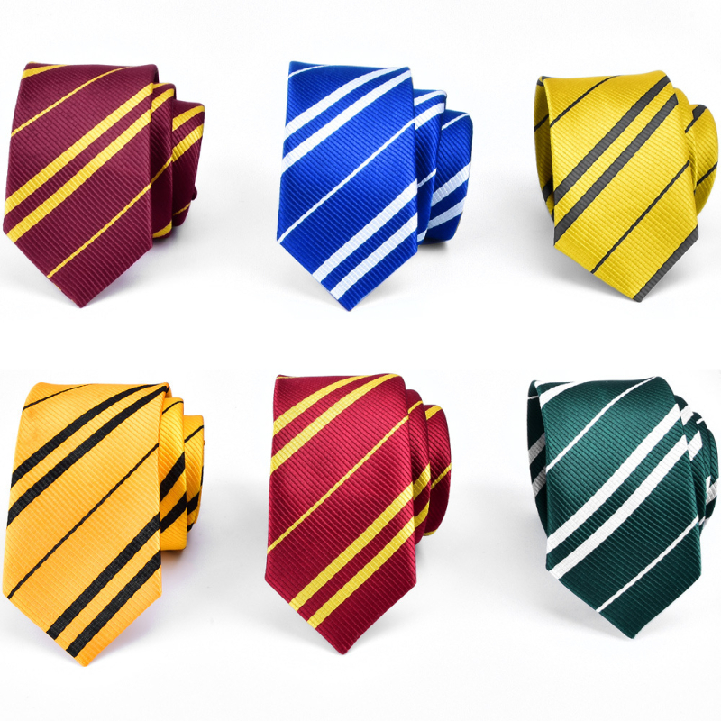 Kolegijos stiliaus dryžuotas kaklaraištis Harry anime Cosplay vyrų ir moterų studentai Poterio vaidmenų žaidimas magijos mokykla