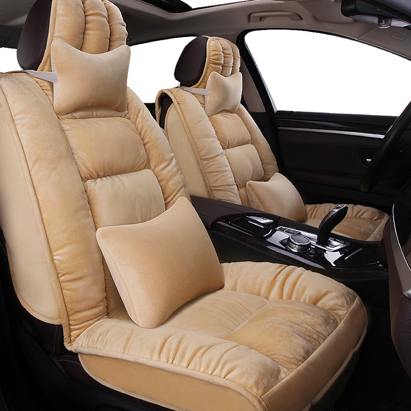 Зимна къса плюшена възглавница за столче за кола, нова зимна калъфка за седалка с полар, универсална пухена възглавница за седалка, на едро