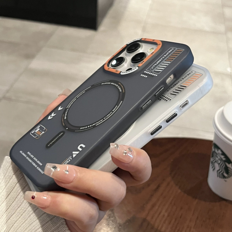 Magnetické puzdro na telefón s matným povrchom vhodné pre iPhone 16, Pro Maxx, elegantný Apple 15, jednoduchý ochranný kryt proti pádu