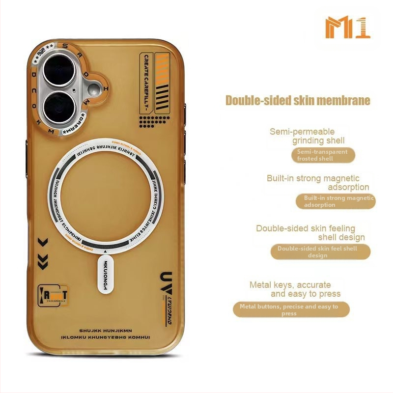 Magnetické puzdro na telefón s matným povrchom vhodné pre iPhone 16, Pro Maxx, elegantný Apple 15, jednoduchý ochranný kryt proti pádu