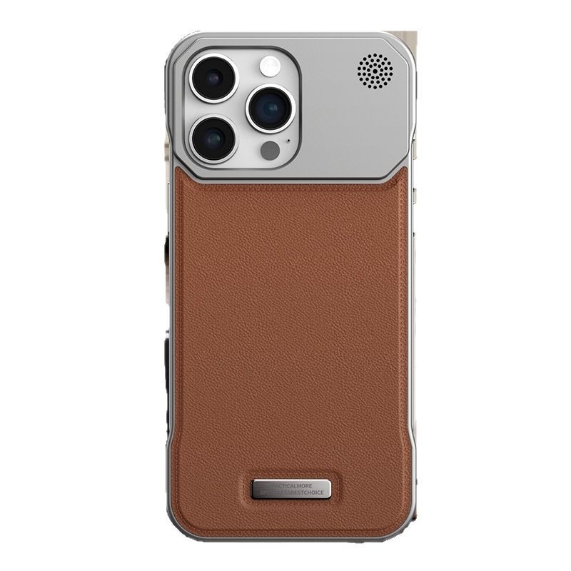 Piemērots Iphone16Promax mobilā tālruņa maciņam aromterapijas ādu, neredzams, magnētisks piesūceknis, Apple 17/15 bezmalu aizsargs pret kritieniem