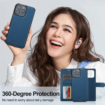 Sobib iPhone 17 Pro Maxile, magnetilisele 15 Plus kaitseümbrisele, 16 Apple`i telefoni nahkümbrisele, klapiga ja eemaldatava kaelarihmaga.