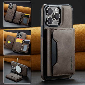 Sobib iPhone 16 15Pro 17Max magnetilise Magsafe nahast ümbris Samsung S24 70% soodsamalt kaardihoidjaga mobiiltelefoni ümbris