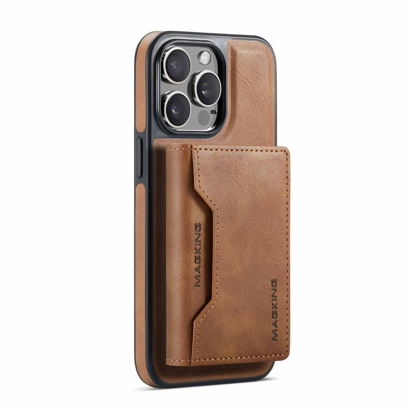 Piemērots Iphone16 15Pro 17Max magnētiskajam Magsafe ādas maciņam Samsung S24 ar 70% atlaidi karšu turētājam mobilā tālruņa maciņam