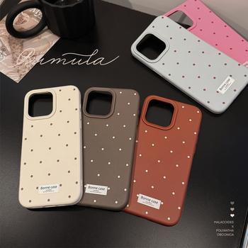 Sobib Apple iPhone 16promaxi mobiiltelefoni ümbrisele Korea Wave Point 15/14 Simple Personality kukkumiskaitsega