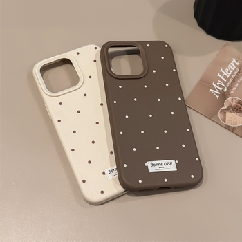 Sobib Apple iPhone 16promaxi mobiiltelefoni ümbrisele Korea Wave Point 15/14 Simple Personality kukkumiskaitsega