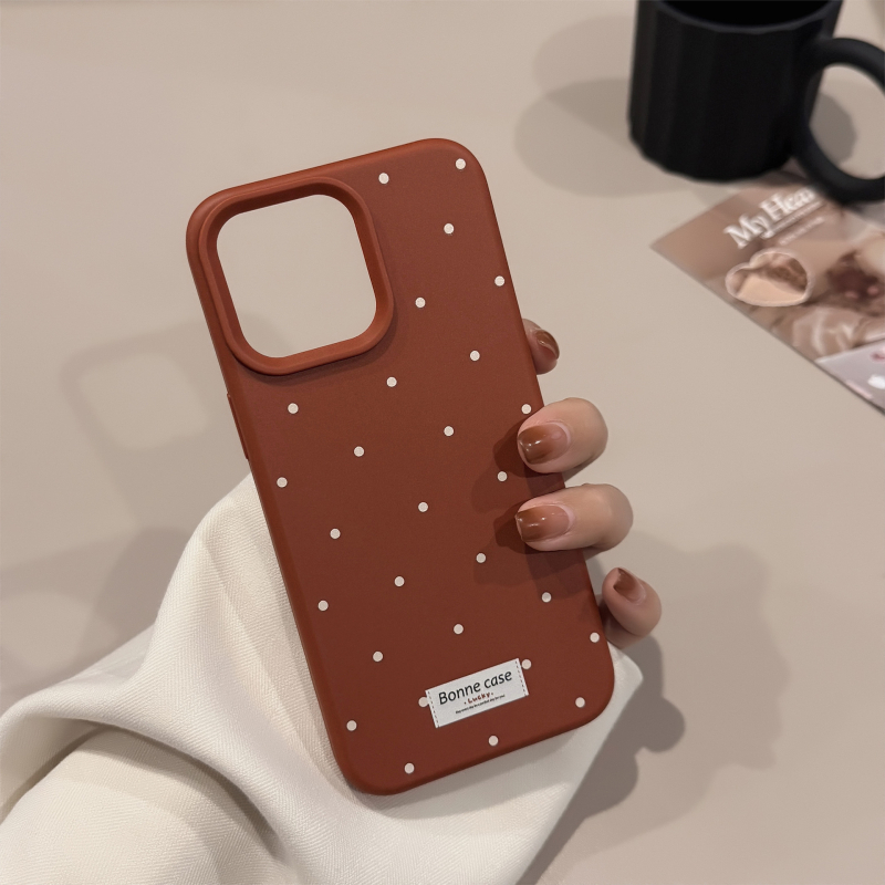 Sobib Apple iPhone 16promaxi mobiiltelefoni ümbrisele Korea Wave Point 15/14 Simple Personality kukkumiskaitsega