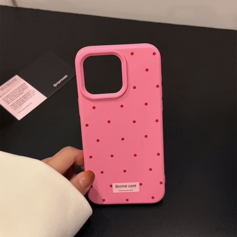 Sobib Apple iPhone 16promaxi mobiiltelefoni ümbrisele Korea Wave Point 15/14 Simple Personality kukkumiskaitsega