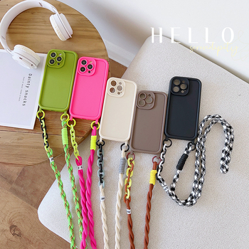 Sobib iPhone 15 mobiiltelefoni ümbrisele, 16Promax ümbrisele, kaelarihmaga, lihtsale kukkumiskindlale mobiiltelefoni ümbrisele