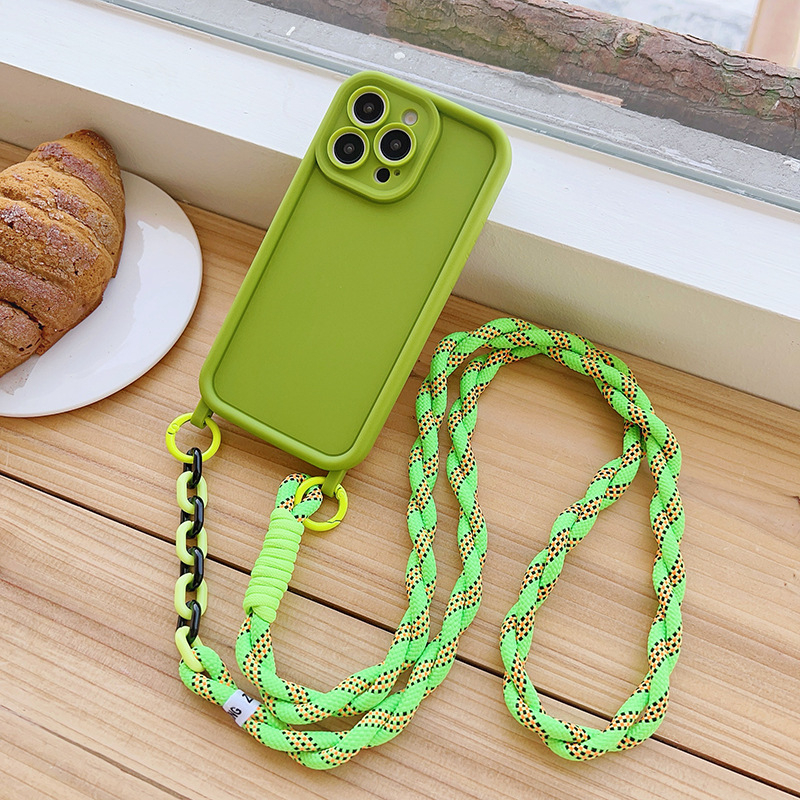 Sobib iPhone 15 mobiiltelefoni ümbrisele, 16Promax ümbrisele, kaelarihmaga, lihtsale kukkumiskindlale mobiiltelefoni ümbrisele