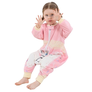 Michley Cross-Border uus magamiskott kevad- ja sügiseseks laste kaheosalise jalaga magamiskott beebikombinesoon laste pidžaama